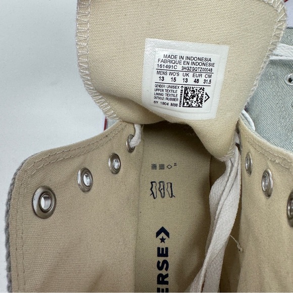CONVERSE CHUCK TAYLOR ALL STAR HI SHOES Light Blue Denim - Picture 11 of 13